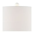 thumbnail image 4 of 360 Lighting Jane Modern Table Lamps 25" High Set of 2 White Ceramic Fabric Drum Shade for Bedroom Living Room House Bedside Nightstand Office Family, 4 of 9