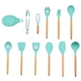 thumbnail image 1 of Juego de utensilios de cocina de silicona de 12 uds, utensilios de cocina resistentes al calor, utensilios de cocina antiadherentes, herramientas para hornear con caja de almacenamiento Adepaton 2026583-15, 1 of 1