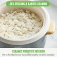 thumbnail image 6 of GreenLife 3 Cup Non Stick Electric Rice Cooker, Quartz Grey, 6 of 8