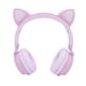 thumbnail image 2 of Audífonos con Micrófono - Bluetooth con Diadema de Gato y Luz Led - Rosa Virtual Zone  VZ-EARBT44P, 2 of 3