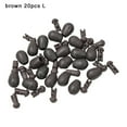 thumbnail image 2 of 20 Or 50 Pcs Quick Change Beads For Carp Fishing Shock Bead Method Feeder Bead Fishing Method Feeder Rig Line Holder Lures Bead Brown 20Pcs L Fangkenuo, 2 of 9
