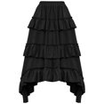 thumbnail image 4 of WFJCJPAF 2024 New Halloween Clearance! Halloween Skirts for Women,Women's Summer Solid Color Hallowmas Fashion Skirt - Black S, 4 of 5