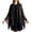 Black, variant on Women Chiffon Shawls and Wraps for Evening Dresses, Floral Sheer Cape Poncho Cover Up Beach Silk Scarf Elegant Wedding Party Stole