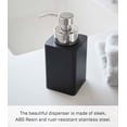 thumbnail image 5 of Yamazaki Home Foaming Soap Dispenser, Black, ABS Plastic, 12.2 fluid oz., 360 milliliters, No Assembly, 5 of 7