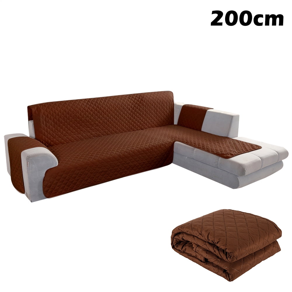 ODOMY Sofa Slipcover L Shape Sofa Cover Sectional Couch Cover Chaise
