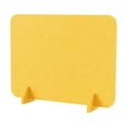 thumbnail image 1 of Panel de privacidad para escritorio independiente con patas de soporte. Separador de escritorio ligero. Amarillo, 1 of 9