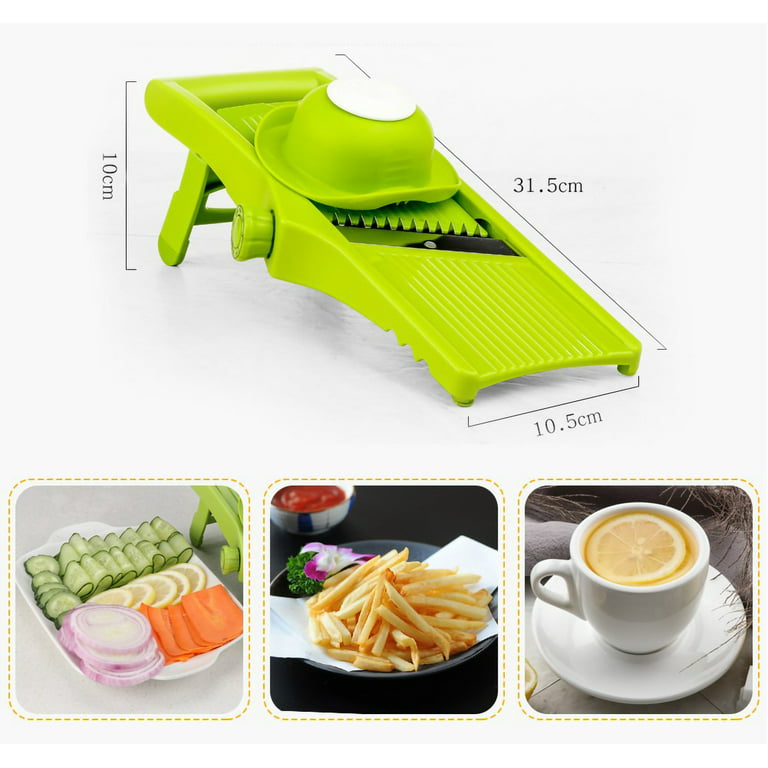 Potato Slicer For Chips Thin Adjustable Mandoline Food Slicer Stainless  Steel With Waffle French Fry Cutter Potato Vegetable Too - AliExpress