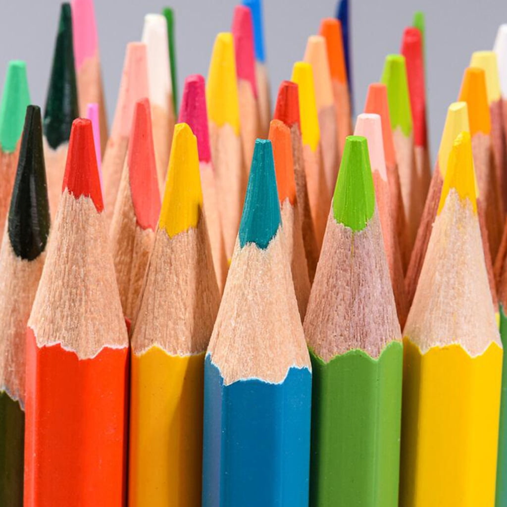 12/36/72/120Pcs Oily Color Pencil Set Thick Core Drawing Sketch Colored Pen Kit