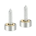 thumbnail image 5 of 12mm Mirror Screws Decorative Caps Cover Nails Polished Stainless Steel 2Pack, 5 of 6