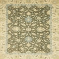 thumbnail image 1 of Ahgly Company Indoor Square Abstract Dark Almond Brown Oriental Area Rugs, 4' Square, 1 of 6