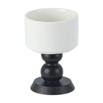 Elegant Ceramic Tall Cup Candle Stand - Multi-Functional High Footed Dessert Bowl for Aromatherapy & Table Decoration, Ideal for Romantic Dinners & Gatherings, Easy to Clean & Safe for Food