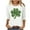 White, variant on Cadancy Plus Size St Patricks Day Shirt Women Trendy 3/4 Sleeve Graphic Tops Crewneck Irish Shamrock Holiday Blouse Casual Loose Funny Shirts