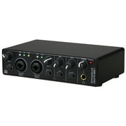USB Audio Interface Sound Card RHM 2 In 2 Out Audio Interface Sound Board with 48V Phantom Power for Recording Professional Audio Mixer & Mic Preamplifier XLR/TSR/TS Ports for Guitarist Voca