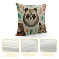 thumbnail image 4 of o Cute Tribal Ethnic Bear Owl Animal Pillowcase King  Pillow Cover Protector Pillow Sham Pillow Case with Zipper  for Long Throw Pillow, 4 of 5