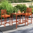 thumbnail image 4 of Gymax 4 Pcs Patio Dining Chair Cushions U-Shaped Chair Pads Non-Slip Bottom Orange, 4 of 9
