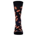 thumbnail image 2 of MeMoi Men's "Football Fan" Rayon from Bamboo Blend Novelty Crew Sock - Mens - Male, 10-13, Black, 2 of 6