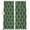 Green, variant on White Moroccan Blackout Curtains for Bedroom/Living Room, Pinch Pleated Black Out Curtains, Boho Morocco Geometric Quatrefoil Grid Room Darkening Window Drapes with Hooks 2 Panels, 39"x70"