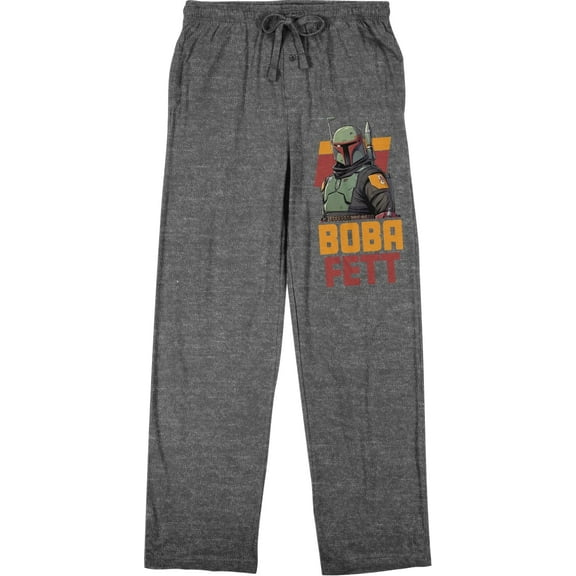 Boba Fett Classic Character Men's Graphite Heather Sleep Pants-XXL