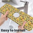 thumbnail image 6 of Pofeuu Ethnic African Print Splash Guard for Sink Faucet Sink Gadgets-Splash Guard Behind Faucet Drip Catcher for Kitchen, Bathroom,Sink Mat, 6 of 7