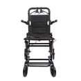 thumbnail image 4 of SUSUchens Manual Wheelchair, Lightweight Foldable Transport Wheelchair, Narrow Doorways Wheel Chair, Adults Elderly Transport Chair, Travel Wheelchair, Hand Push Mobility Scooter with Pull Bar _Black, 4 of 13