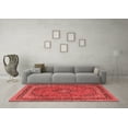 thumbnail image 3 of Ahgly Company Indoor Square Medallion Red Traditional Area Rugs, 3' Square, 3 of 4