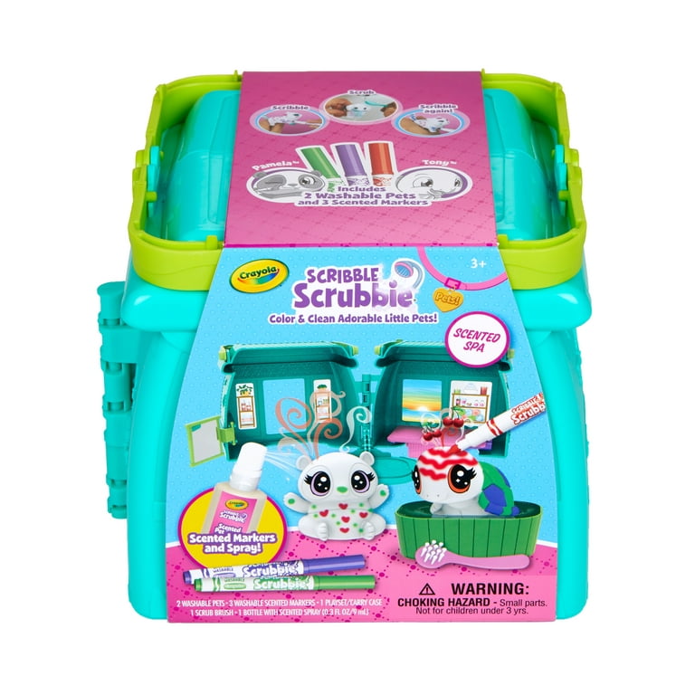 Crayola Scribble Scrubbie Pets Scented Spa Playset, Gift for Kids