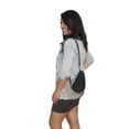 thumbnail image 2 of AmeriBag 8" Microfiber Crosbody Sling Baglett (Black), 2 of 9