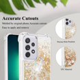 thumbnail image 4 of Comepatible with Samsung Galaxy A23 5g Case Glitter Sparkle Gold, Luxury Phone Case Samsung A23 5g Case Silicone Shiny Bumper Protective Case Anti-Scratch Cover (Gold), 4 of 14