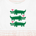 thumbnail image 4 of Inktastic Alligator Crocodile Reptile Girls Baby Dress, 4 of 5