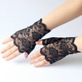 thumbnail image 2 of BJUTIR Women Short Fingerless Lace Gloves Vintage Adult Girls Ladies Glove Winter Accessories, 2 of 5