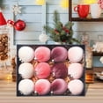 thumbnail image 4 of KOYPTL 12PCS 3.15In Fabric-Wrapped Foam Christmas Ball Ornaments Set for Tree,Shatterproof Hanging Bulbs Pendants for Christmas Tree Porch Yard Holiday Decorations for Xmas Birthday Party Supplies, 4 of 5