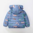 thumbnail image 4 of Abtuhar Toddler Kids Boys Girls Fall Winter Hooded Casual Outerwear and Jackets Printed Ear‑shape Detail Padded Warm Coat, 4 of 4
