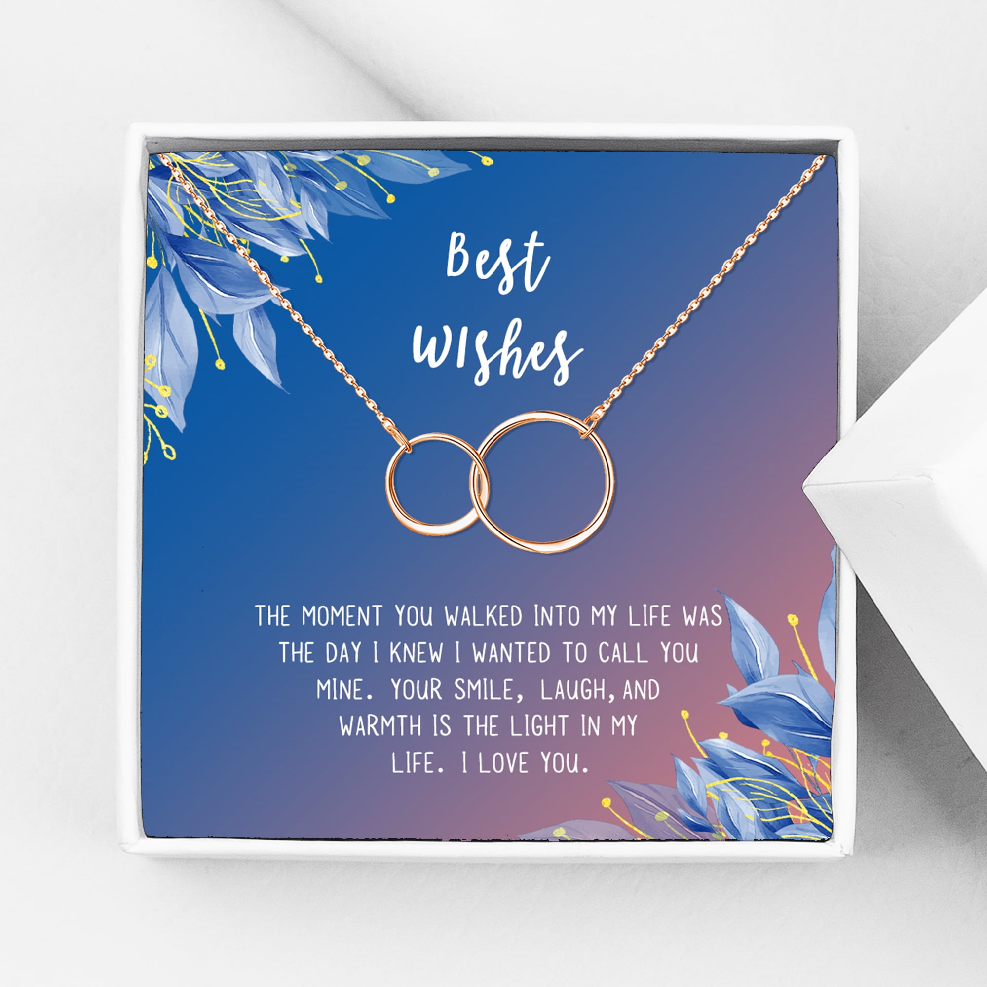 NIECE SILVER PLATED WISH CHARM NECKLACE HEART FLOWER INFINITY GIFT CARD PRESENT