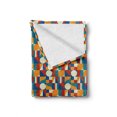 thumbnail image 2 of Circle Pattern Soft Flannel Fleece Throw Blanket, Abstract Vivid Geometric Modern Art with Symmetrical Simple Shapes Print, Cozy Plush for Indoor and Outdoor Use, 50" x 60", Multicolor, by Ambesonne, 2 of 6