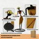 thumbnail image 4 of Waiter Candle Holders Ornament Iron Candle Stand Stylish Table Centerpiece For Home Bedroom Wedding Dining Room And Party Decor Equipped With Electronic Candles, 4 of 6