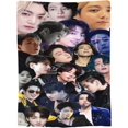 thumbnail image 3 of Blanket Jungkook Soft and Comfortable Wool Fleece Throw Blankets Gift for Home Decoration Sofa Office car Camping Yoga Travel Home Decoration Cozy Plush Beach, 3 of 5