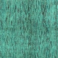 thumbnail image 1 of Ahgly Company Indoor Square Abstract Turquoise Blue Modern Area Rugs, 6' Square, 1 of 4