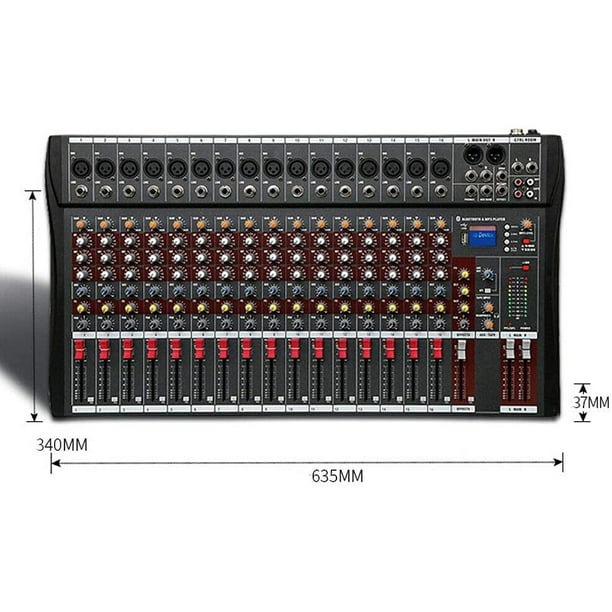 ANQIDI Professional Channel Mixer Sound Board Live Studio Audio Mixer - Walmart.com