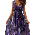 thumbnail image 2 of Keeccty Women Boho Beach Printed Sundress Midi Flowy Swing Sleeveless Tank Dress, 2 of 4