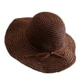 thumbnail image 3 of ManxiVoo Versatile Wide Brim Bow Decor Sun Cap for Women Summer Outdoor Travel and Daily Wear, 3 of 5