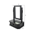 thumbnail image 5 of Benjara BM217290 Traditional Wooden Table Mirror with 1 Drawer, Black & Silver - 20 x 8.5 x 14 in., 5 of 5