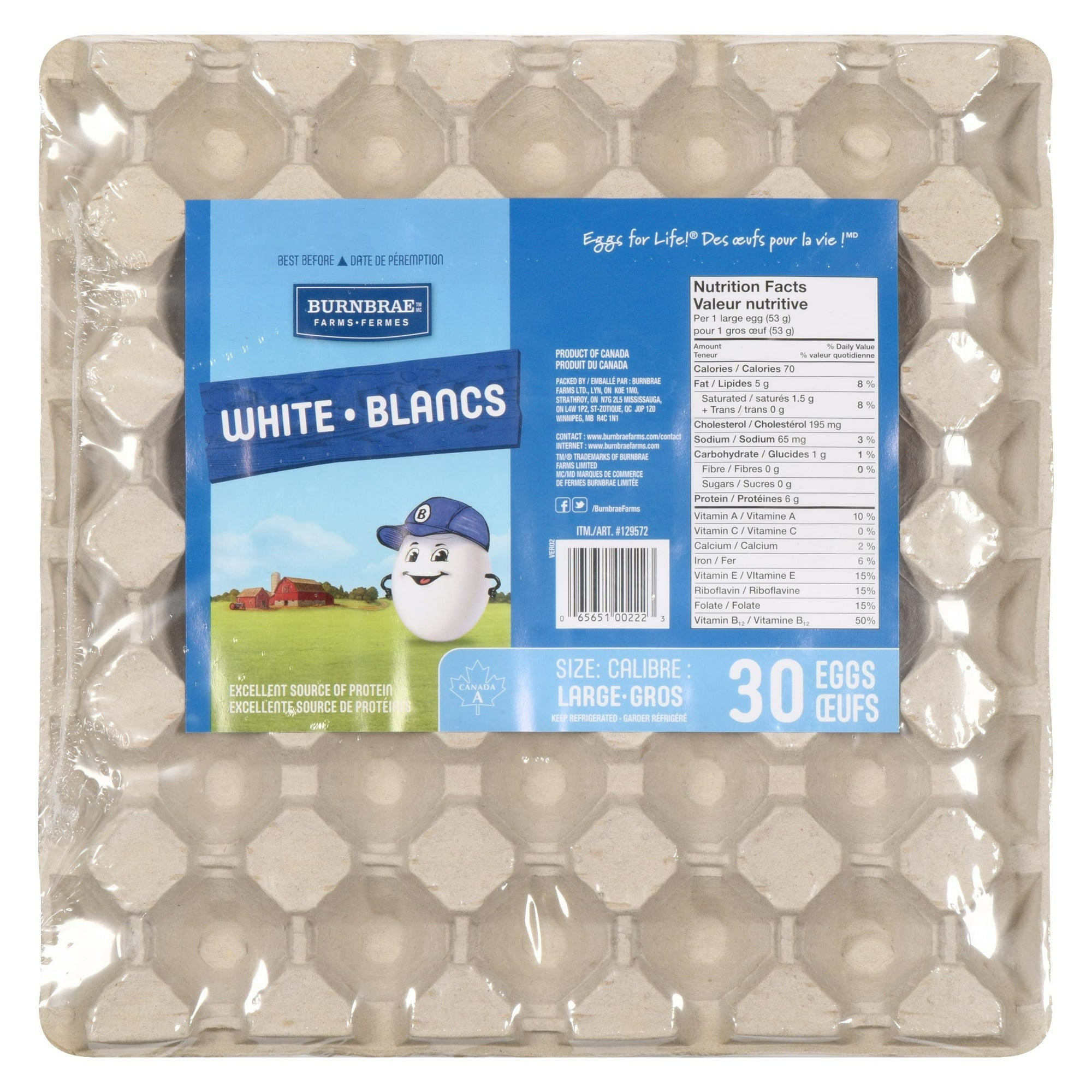 Burnbrae Farms 2.5 Dozens Large White Eggs