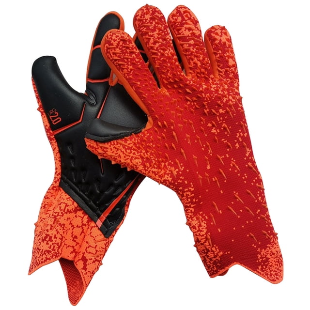 Guantes de goma para horno, guantes de fútbol antideslizantes, tallas para jóvenes y adultos, guantes de receptor con agarre de silicona de alta adherencia, soporte superior y para Autorización
