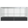 thumbnail image 3 of vidaXL Aviary with Extension Silver 164.6"x81.5"x83.5" Steel, 3 of 7