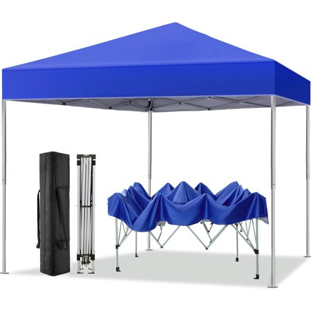 Condition photo showing New/Like New for gvdv canopy tent, 10x10 ft easy pop up outdoor canopy tent, portable straight leg gazebo instant canopy, blue