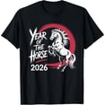 thumbnail image 2 of 100% Cotton Year of The Horse 2026 Brush Horse Zodiac T-Shirt, 2 of 5