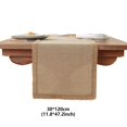 thumbnail image 3 of Table Runner,Table Flag Festival Natural Linen Weaving Solid Color Long Tablecloths Dust-Proof Foyer Chest Cover Handkerchief 11.81x47.24 inch for Party Wedding Restaurant Home Decoration, 3 of 7