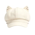 thumbnail image 2 of Women's Cute Cat Ear Newsboy Cap for Casual Wear, 2 of 6