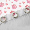 thumbnail image 4 of Homewish Kawaii Bow Dog Paw Kitchen Curtains,Lovely Pet Themed Black Out Curtains Pack of 2 (42x63 Each),Pink, 4 of 6