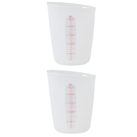 

Clear Measuring Cup Epoxy Resin Set of 2 with Scale Liquid Cups Ml Beaker Visible White